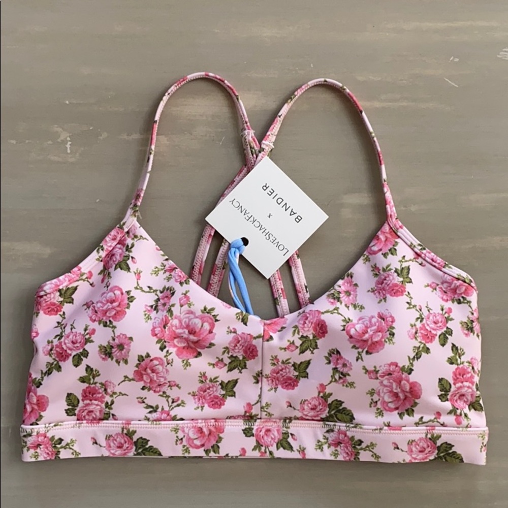 Loveshackfancy x Bandier Peony Garden Bra S